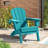 Ergonomically designed resin folding Adirondack chair-328065399