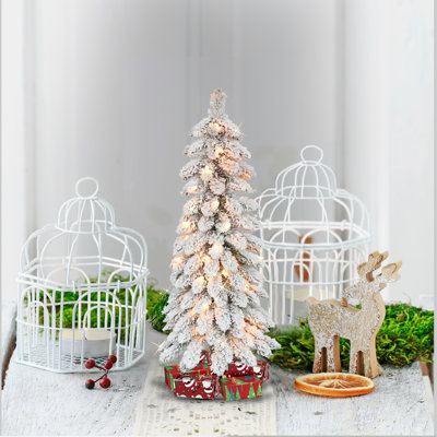 36' Lighted Pine Christmas Tree