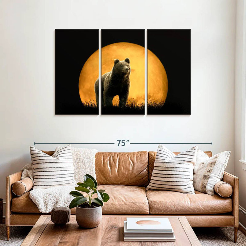 Brampt Bear And The Moon, 36" H x 57" W