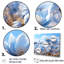 Inviting Azure Flowers Field I - Flower Wall Art Living Room Set-77808899-77808908