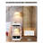Zen-style metal fabric marble floor lamp
