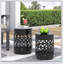 Outdoor Delight Powder-Coated Iron End Table, Set Of 2, Versatile And Durable For Modern Garden And Living Spaces-738094333