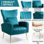Upholstered velvet armchair-1172453012