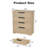 4-Drawer Dresser in Natural - Wooden Storage Cabinet with Integrated Handles for Living Room, Nursery, Hallway or Entry Area