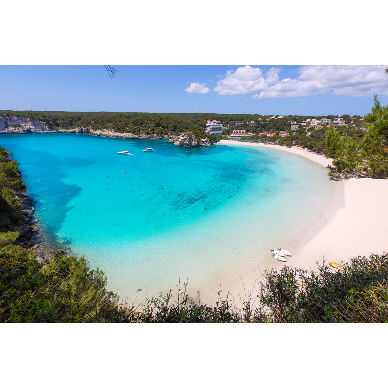 Cala Galdana Beach by LUNAMARINA - Wrapped Canvas Print, 30cm H x 46cm W