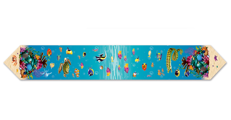 Printed Under The Sea Table Runner