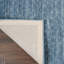 Tapis bleu en laine tissé à la main Gambrills-87055277