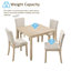 Ensemble de table de salle à manger 5 pièces en bois avec 4 chaises-1497212686-1497212687