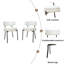 Ensemble de 2 chaises de salle à manger, chaises de salle à manger de style moderne Mid-Century