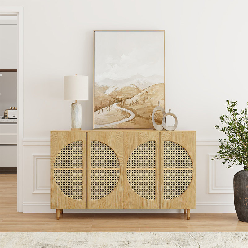 Armoire de rangement 63 po Mid-Century