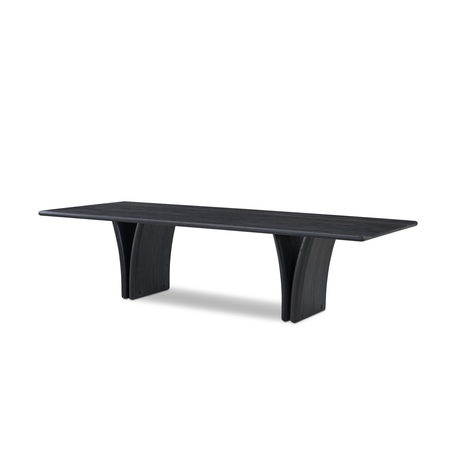 118" Oak Dining Table, Dark Espresso Reclaimed French Oak