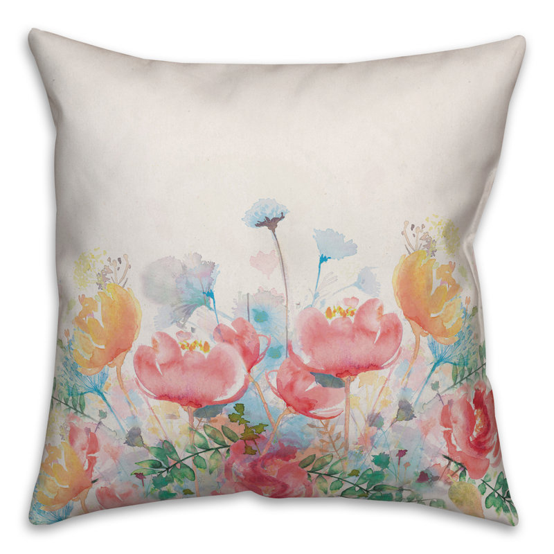 Coussin Painterly, H 16 po x l 16 po