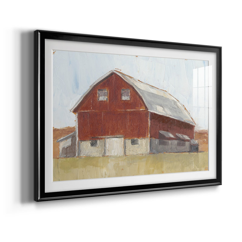 Rustic Red Barn II - reproduction de cadre photo, L 42,5 po x H 30,5 po, Noir
