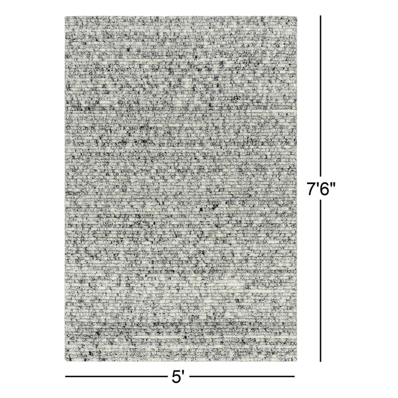 Morell Cottage Hand Loomed Area Rug, Rectangle 5' x 7'6"
