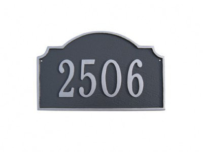 Plaque d'adresse murale 1 ligne Petite