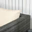 Nurulla 3 Pieces PE Rattan Garden Furniture Set 10 cm Thick Cushions Beige