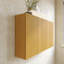 Armoire murale de salle de bain de 41 po composée de 3 armoires avec portes en grain de bois de chêne Corolla