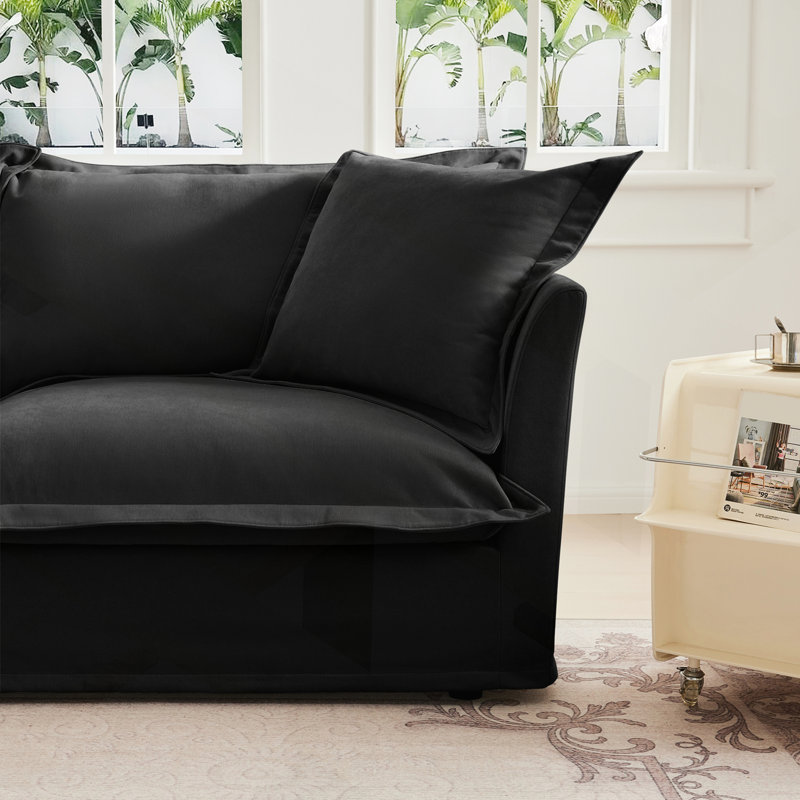 Luxurious Modern Sofa with Removable Covers and Sturdy Frame