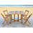 Laoise 4 - Person Acacia Wood Patio Dining Set with Rectangular Table-22809929