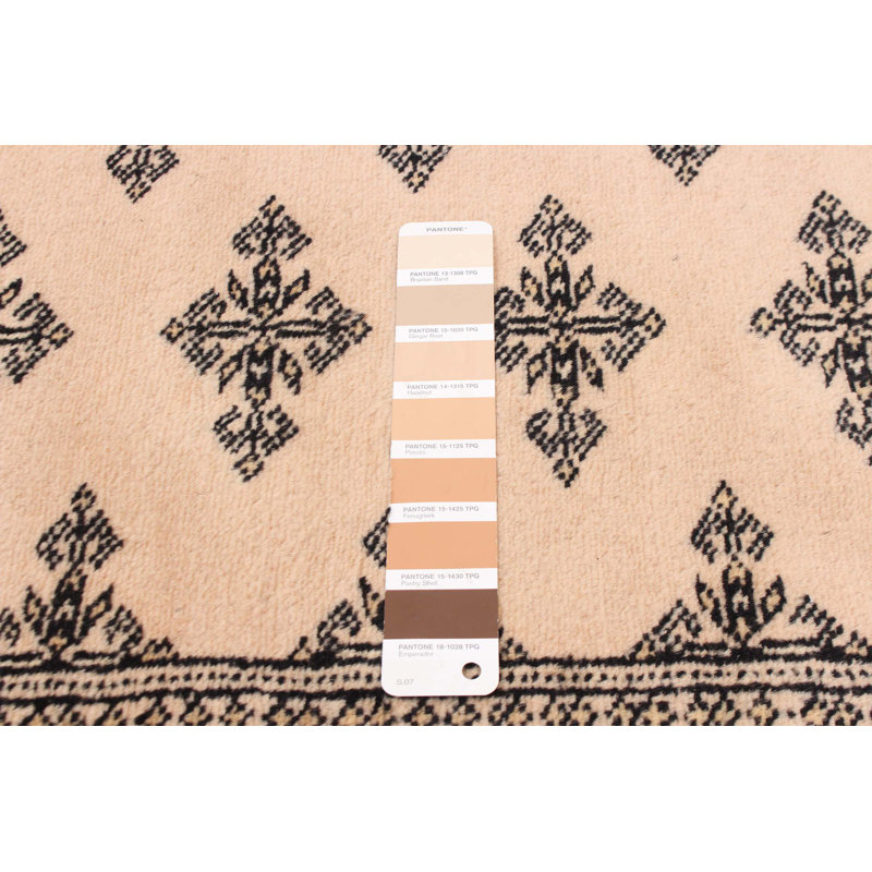 Tapis beige Finest Peshawar Bokhara 6 pi 1 po x 8 pi 2 po