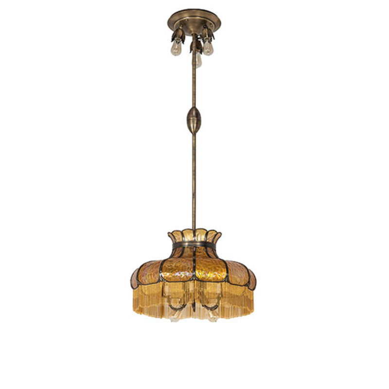 Frederick 11 - Light Pendant, Iridized Amber