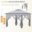 Atzhiry 3.3m x 3.3m Metal Pop-Up Gazebo-710145217