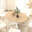 Table de salle à manger ovale extensible avec rallonge amovible, 150 x 110 cm, blanche, plateau