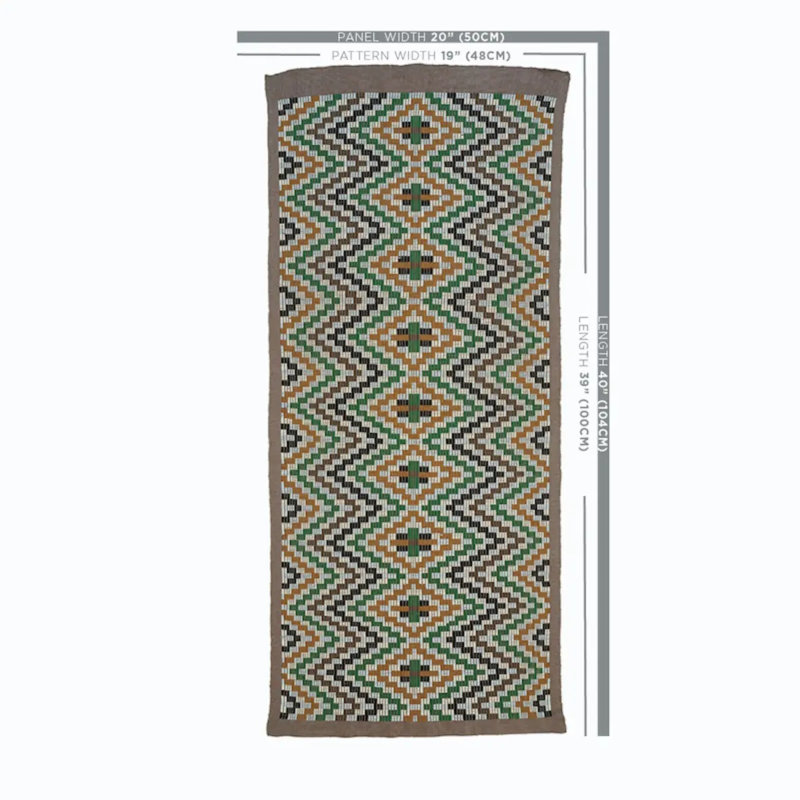 Schumacher x A Rum Fellow Izapa Hand Woven Brocade Fabric, Blue