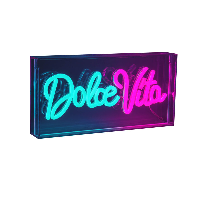15Cm "Dolce Vita" LED Sign