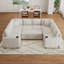 Canapé-lit modulaire convertible en U de 107,1 po pour salon-1040673555