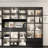 78.7'' H x 110 '' W Combination Bookcase Display Cabinet With Glass Doors & LED Lights-281586626