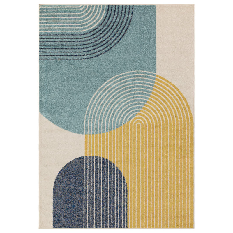 Zanzibar Geometric Area Rug, Rectangle 80 x 150cm
