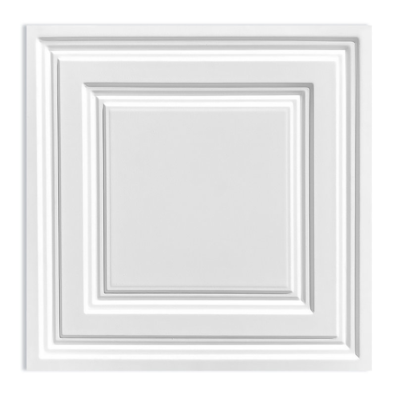 Tuile de plafond en PVC 2 pi x 2 pi Mekiah