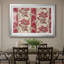 Motif floral répétitif (rouge et blanc) - William Morris - reproduction encadrée avec passe-partout et verre - c. Fin du 19e siècle-1630163285-1630163288-1630163290