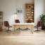 Chaise de bureau en cuir à hauteur ajustable 23 po avec dossier matelassé Mariello-103555100-103555104
