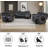 Manual Reclining Couch Sofa Set With Drop-down Table, 3 Pieces Brown Corduroy Recliner Couch Sets, Living Room Furniture Sets, Recliner Sofa With Storage Console/cup Holder For Home/apartment-1840852028