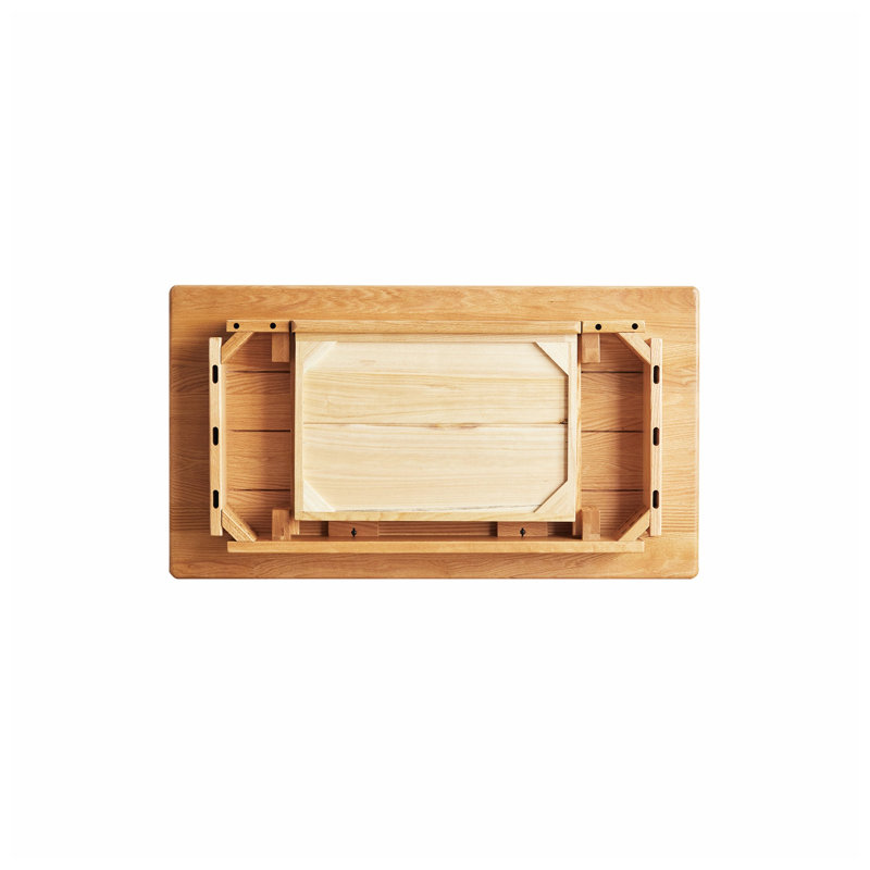 Bureau d'écriture à 1 tiroir en chêne massif YESWOOD l 39,37 po x P 19,69 po x H 29,92 po