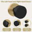 Mega Handles Buena Dummy Knob 2 - Poignée anti-rotation pour garde-robe et portes françaises, convient à toutes les portes standard - Laiton satiné-133077832