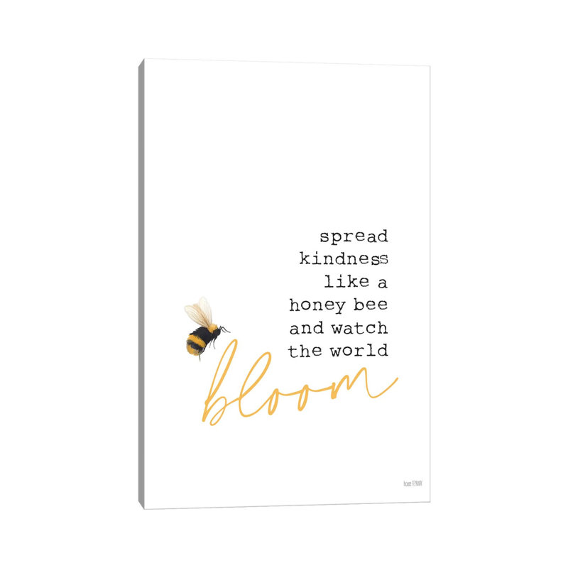 Spread Kindness 1 Piece Wrapped Canvas Wall Art, 66.04 cm H x 45.72 cm W x 3.175 cm D