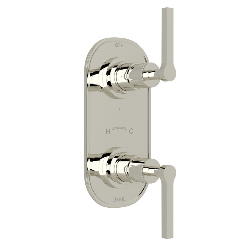 Lombardia® 1/2" Thermostatic Trim with Diverter, Polished Nickel