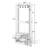 Hall Tree 24.8" Wide With Bench-662732499