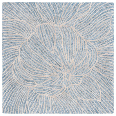 Tapis bleu / ivoire Aeryana 451