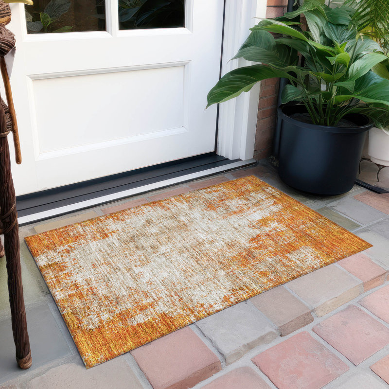 Tapis rectangulaire Aleighna avec envers antidérapant, Rectangle 1 pi 8 po x 2 pi 6 po