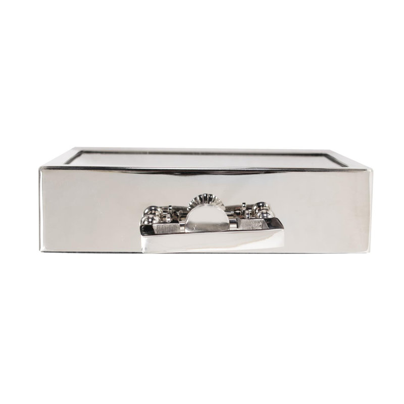 Herbert Electric Clock, Silver
