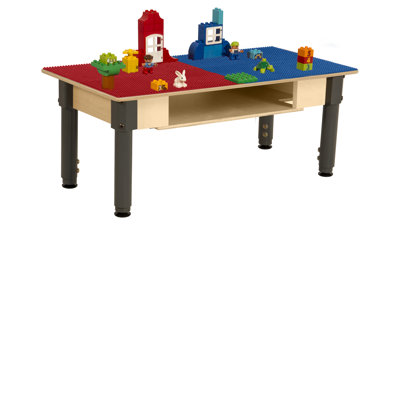 Plastic Adjustable Rectangle 2 Students Activity Table