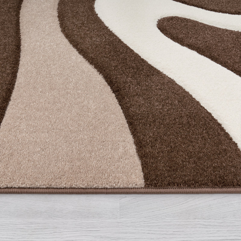 Janessa Abstract Area Rug, Rectangular 60 x 110cm