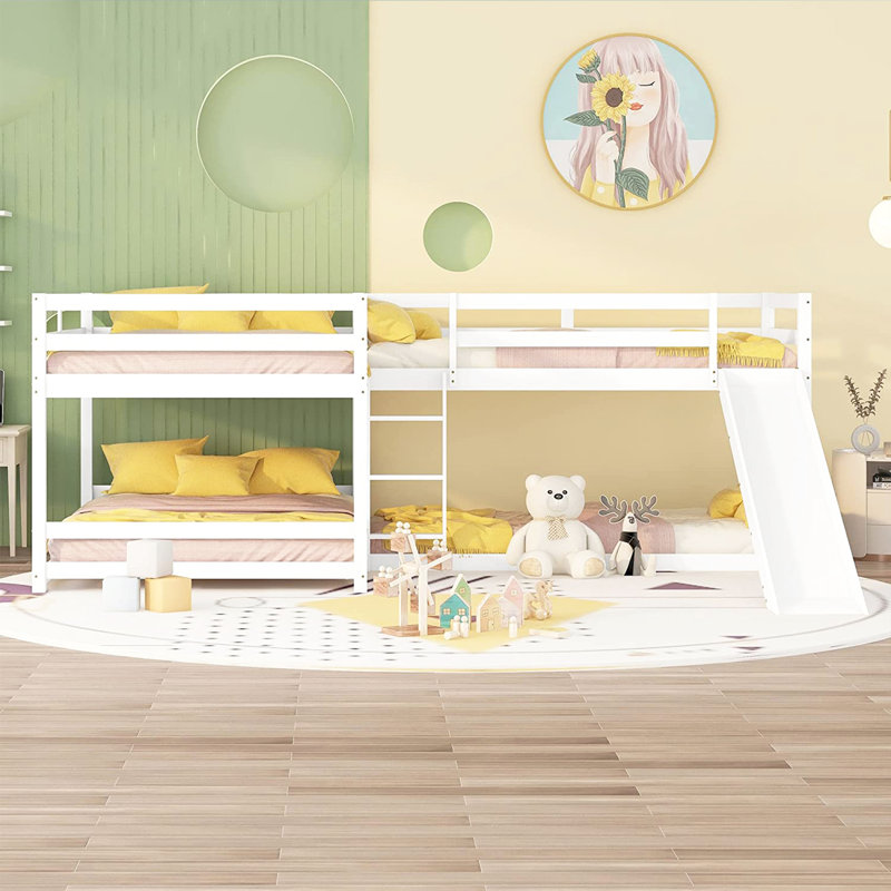 Lit mezzanine double Getrudes par Harriet Bee, Blanc