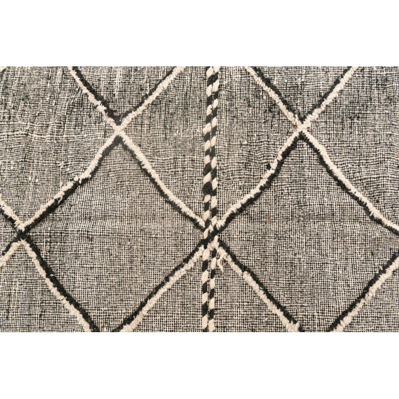 Tapis noir et blanc Julian