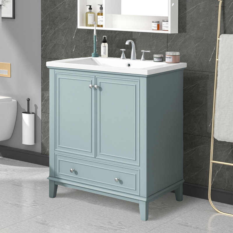 29.5'' Single Bathroom Vanity Base Only in Green