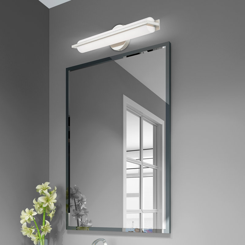 Bikram Dimmable LED Bath Bar, Polished Chrome